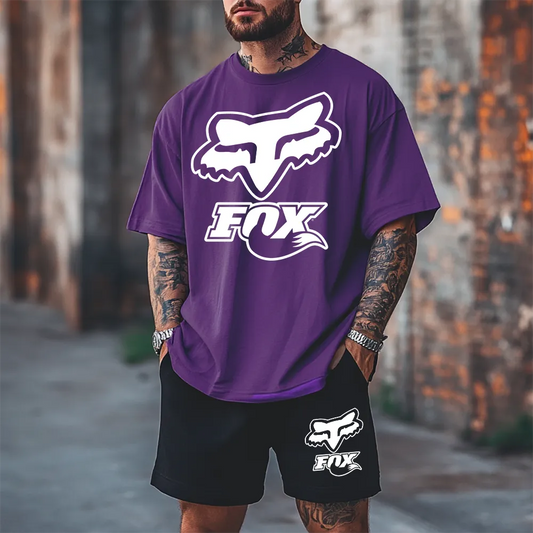 Premium Oversized Echipamentul scurt WhiteFoxxx prpl