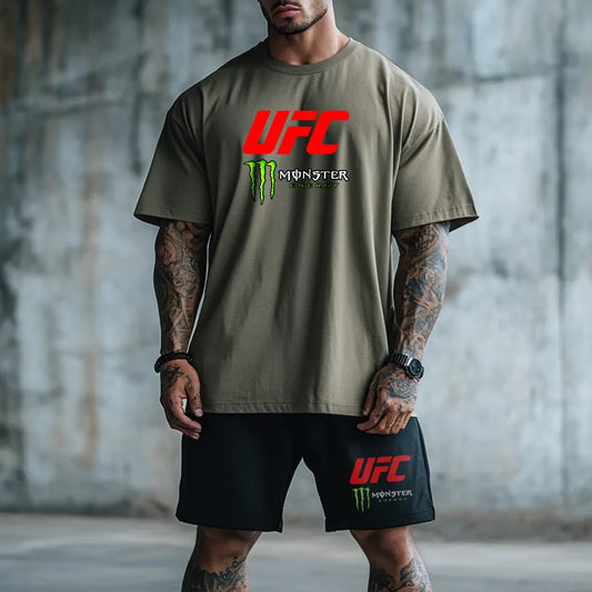 Premium Oversized Echipamentul scurt MonsterUFC kha