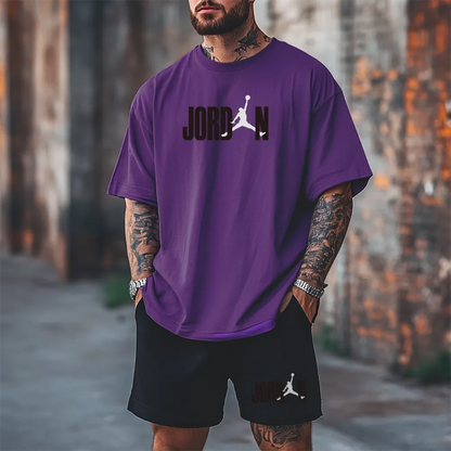 Premium Oversized Echipamentul scurt Jrdn prpl