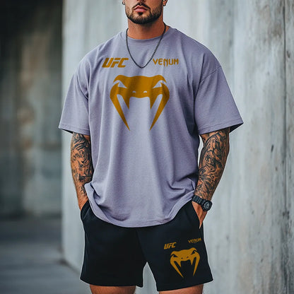 Premium Oversized Echipamentul scurt Venu Or