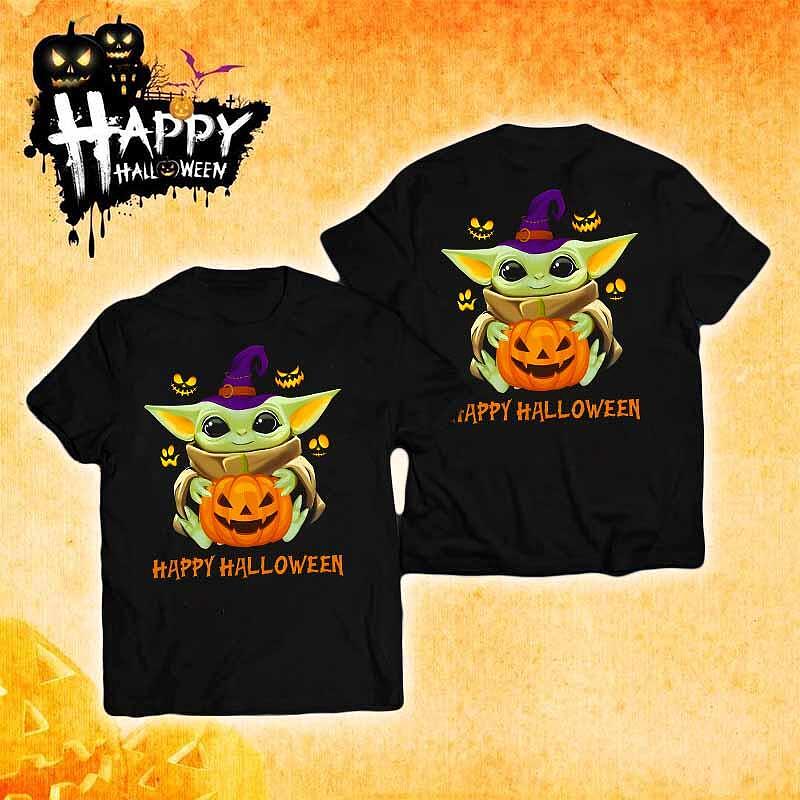 Tricou Baby Yoda Halloween