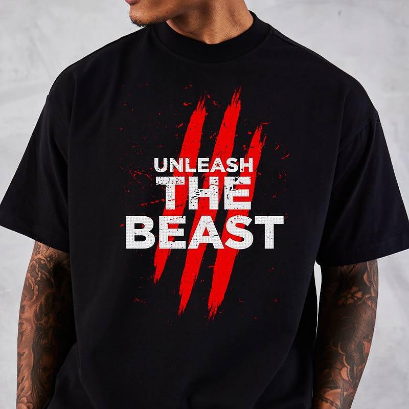 Tricou Unisex Oversize Unleash The Beast