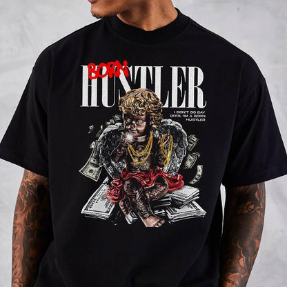 Tricou Unisex Oversize Born Hustler