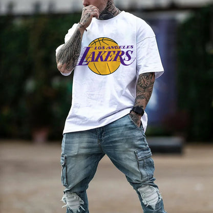 Tricou Unisex Oversize Lakers wh