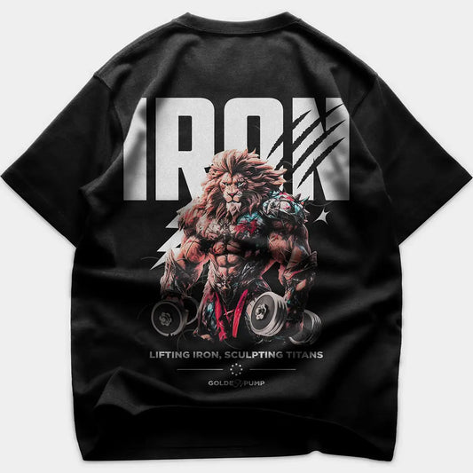 Tricou Unisex Oversize Iron Lion