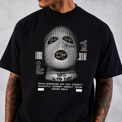 Tricou Unisex Oversize Gangsta Devil