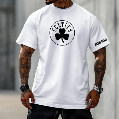 Tricou Unisex Oversized Boston B/W wh