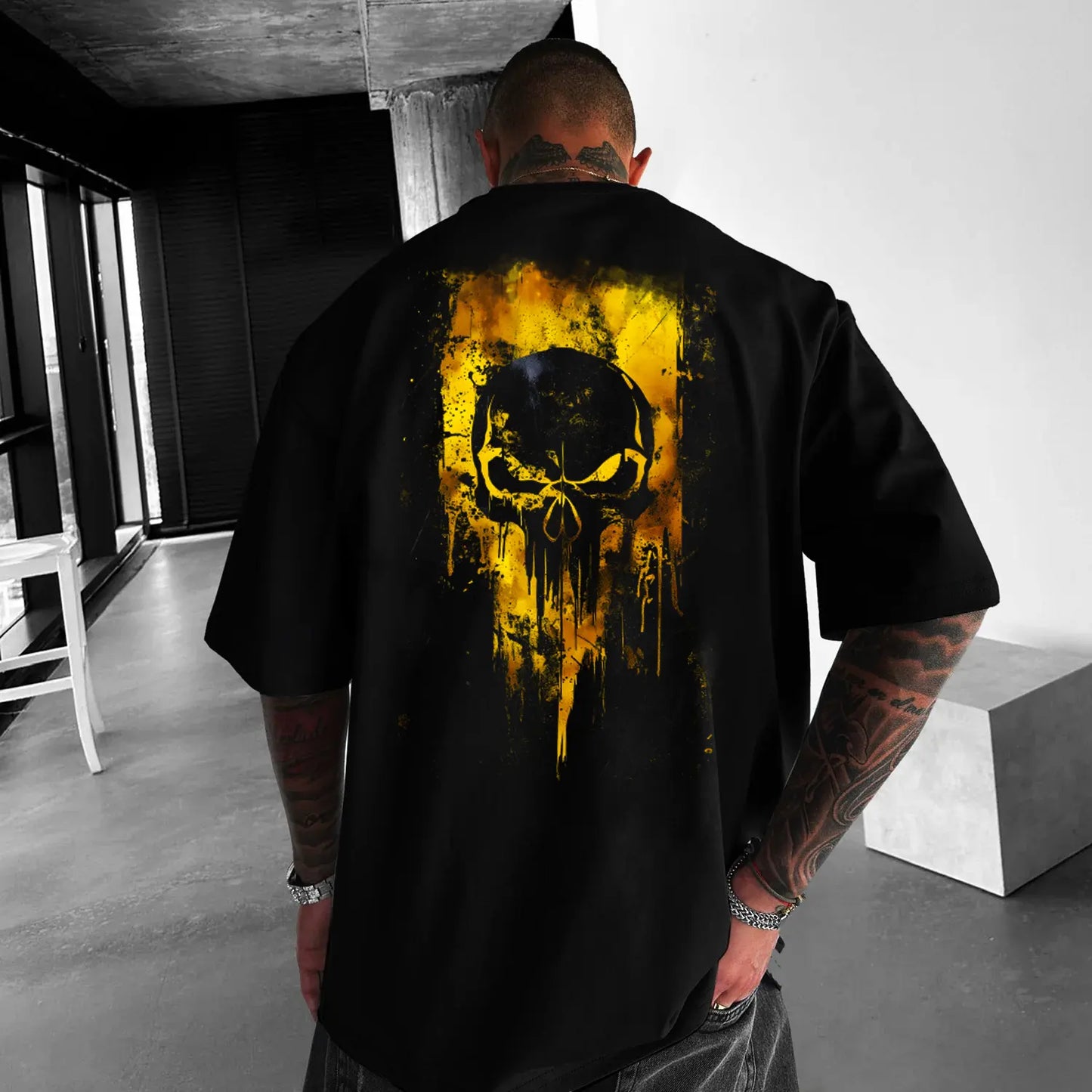 Tricou Unisex Oversized Skull Y