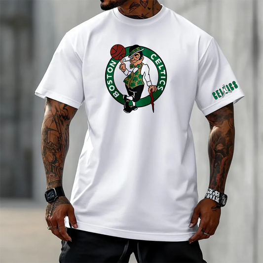 Tricou Unisex Oversized Boston Color wh