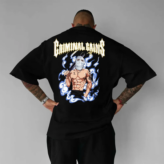 Tricou Unisex Oversized Criminal Gains