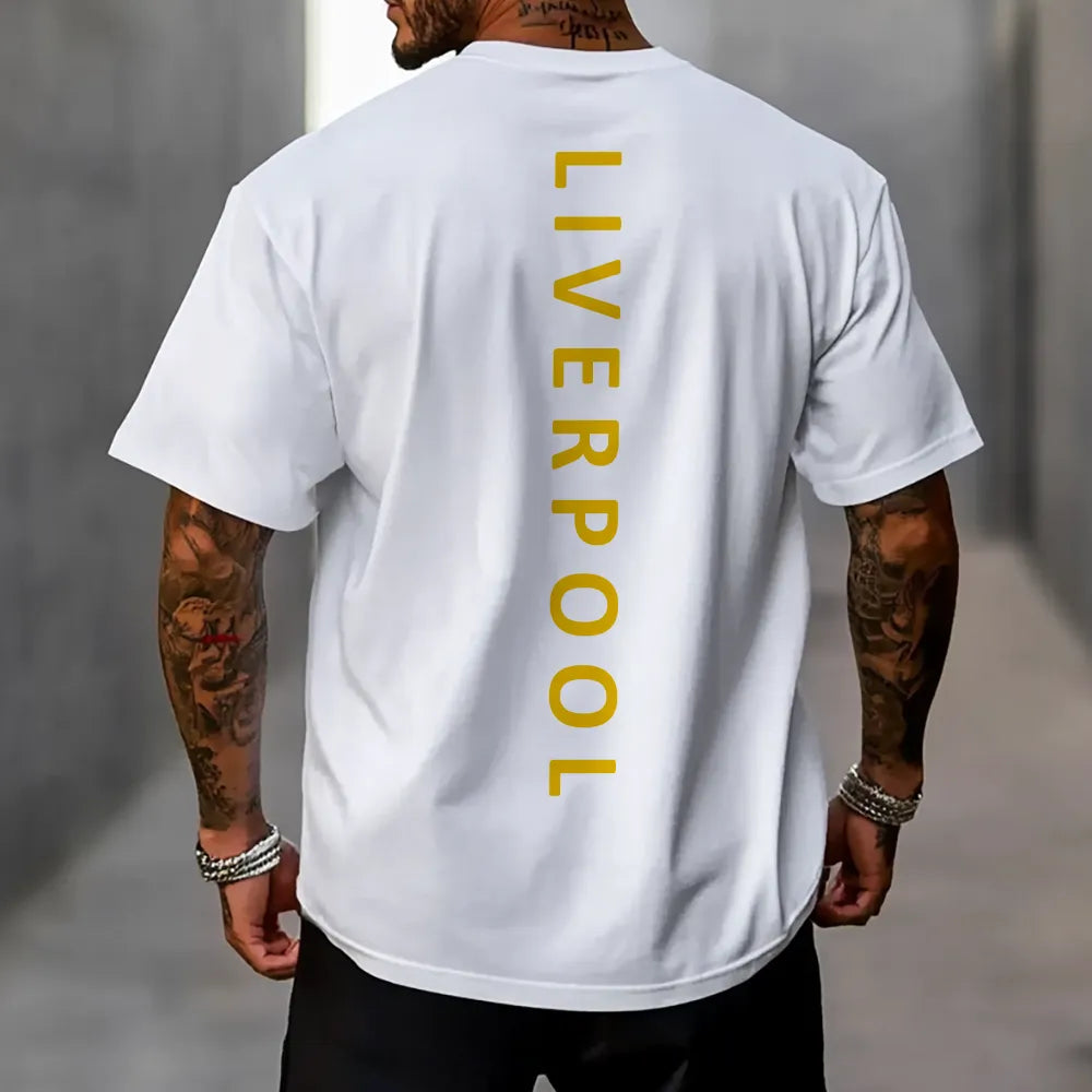 Tricou Unisex Oversized Liverpool Gold wh