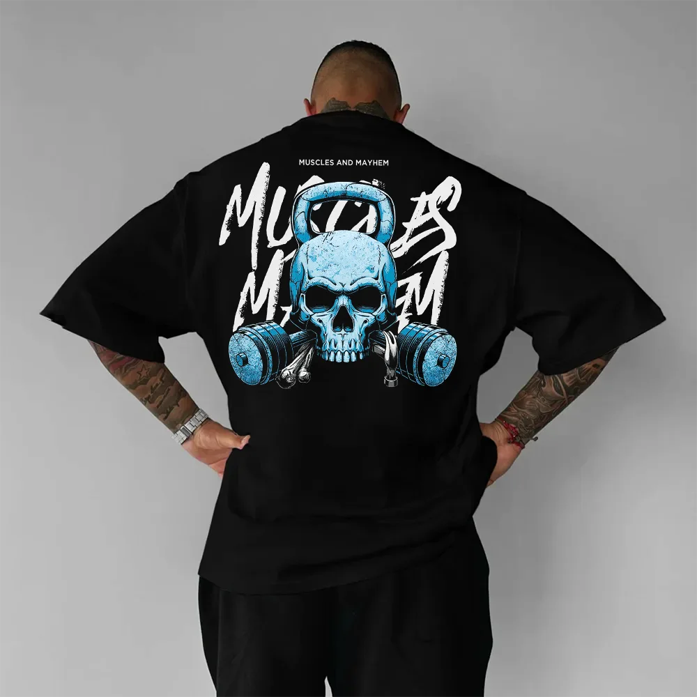 Tricou Unisex Oversized Muscles and Mayhem