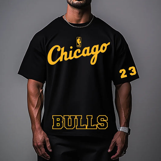 Tricou Unisex Oversized BullsGold