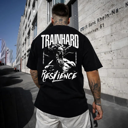 Tricou Unisex Oversized Train Hard Resilience