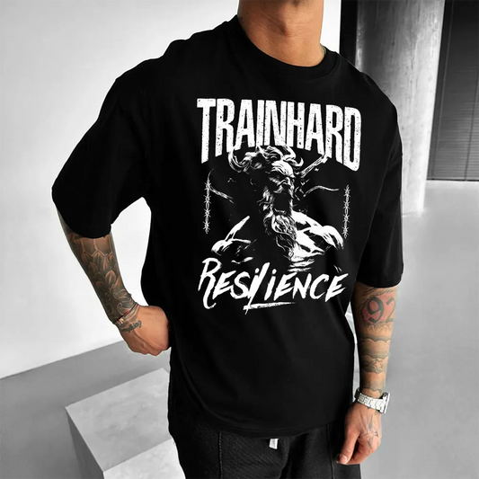 Tricou Unisex Oversized Train Hard Resilience