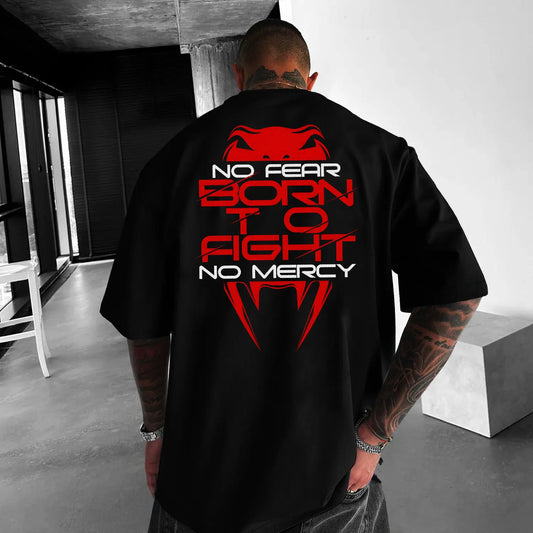 Tricou Unisex Oversized Born to Fight