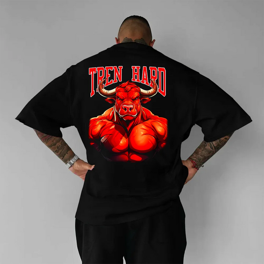 Tricou Unisex Oversized Tren Hard Bull