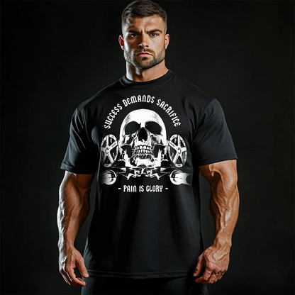 Tricou Unisex Oversized Sam Skull
