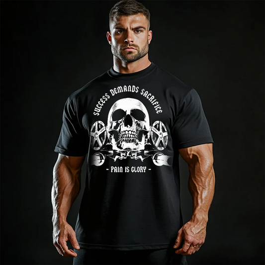 Tricou Unisex Oversized Sam Skull