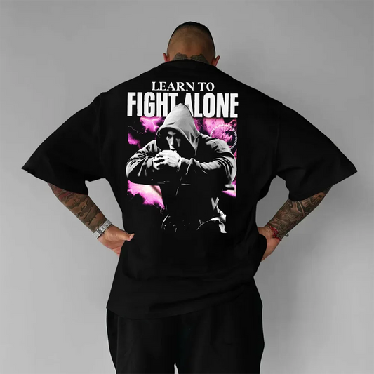 Tricou Unisex Oversized Fight Alone