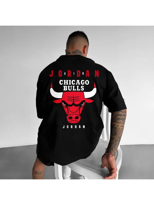 Tricou Unisex Oversized BullsJordan