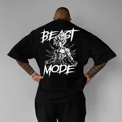 Tricou Unisex Oversized Beast Mode Insaiyan