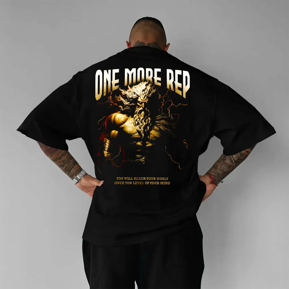 Tricou Unisex Oversized One More Rep