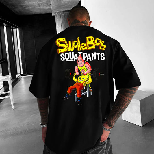Tricou Unisex Oversized Suplebob Squatpants