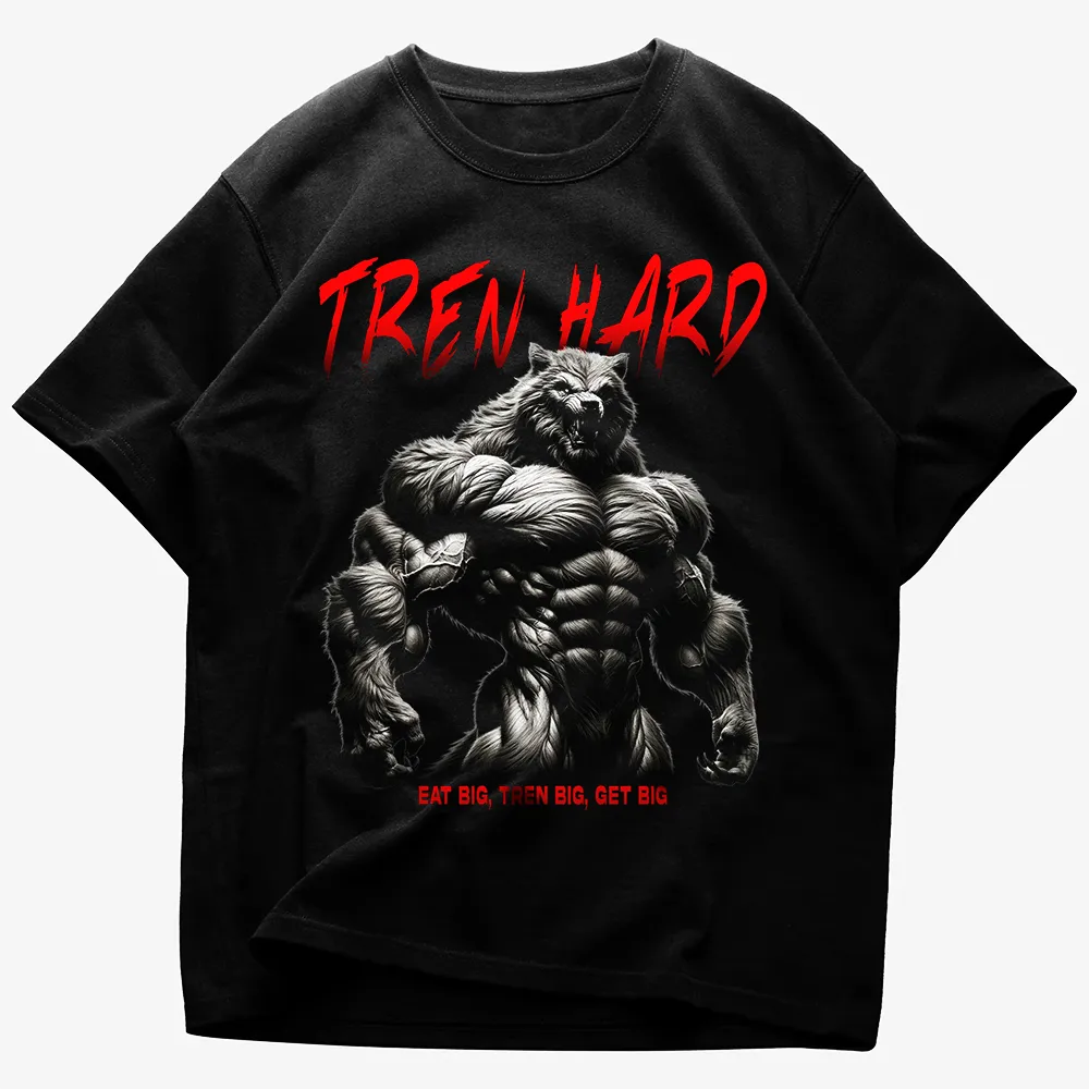 Tricou Unisex Oversized Tren Hard Wolf