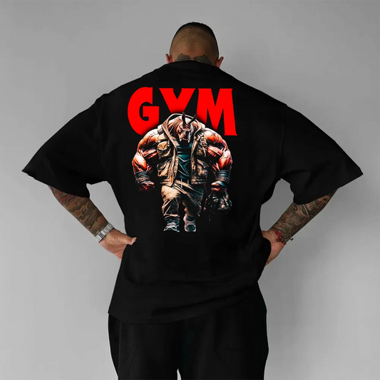 Tricou Unisex Oversized Gym Rhino