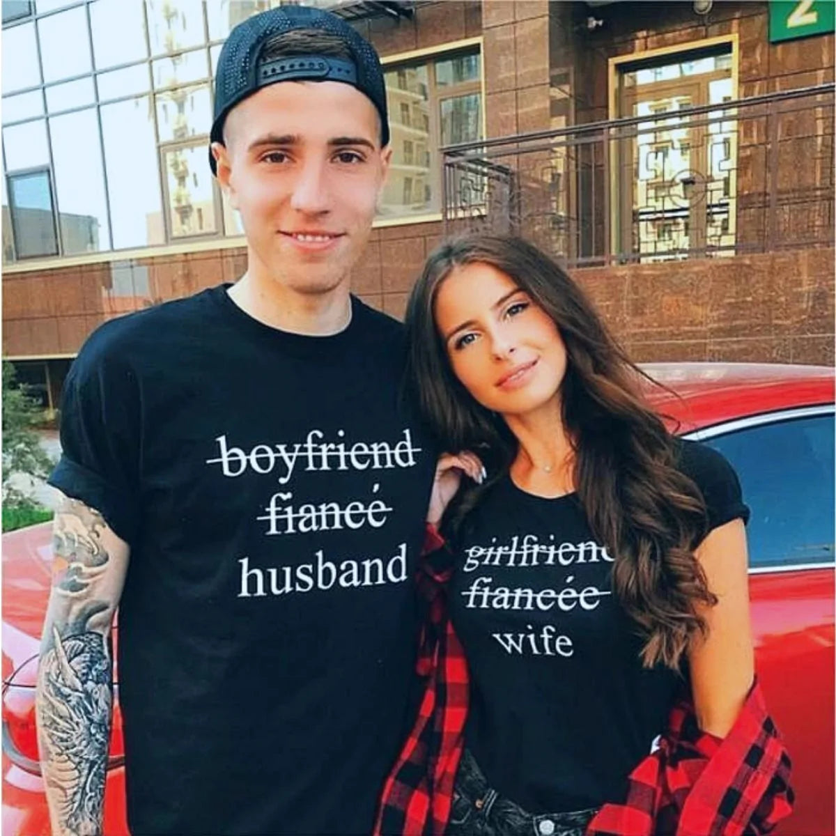 Tricouri pentru cupluri Husband Wife