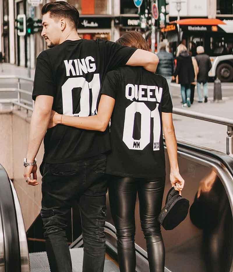 Tricouri pentru cupluri King Queen 01