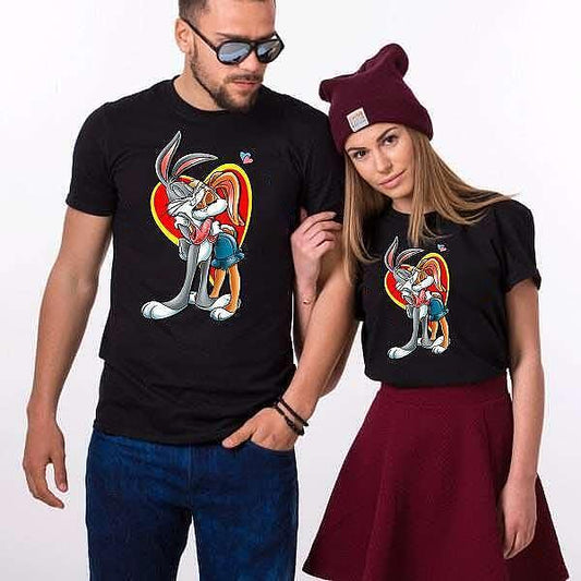 Tricouri pentru cupluri Bunny Love