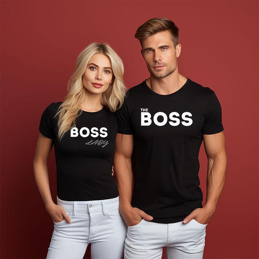 Tricouri pentru cupluri The Boss bl