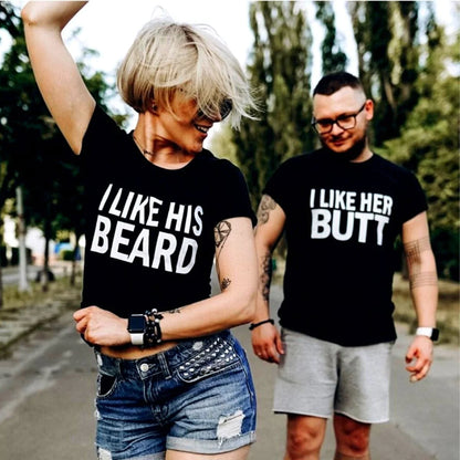 Tricouri pentru cupluri BeardButt